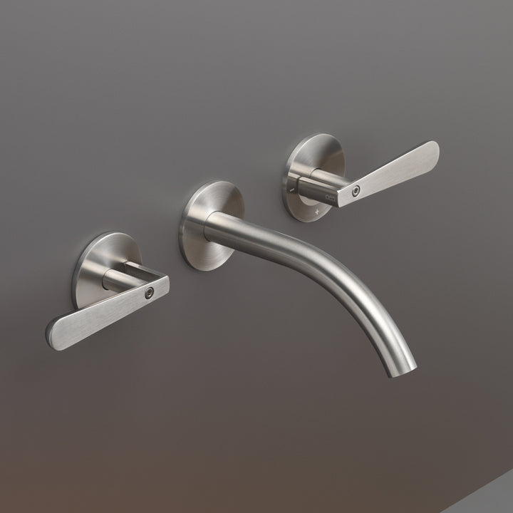 Lutezia Taps For Washbasin / Bidet - Wall-Mounted Dual Handle Taps LTZ02 Bathroom CEA   
