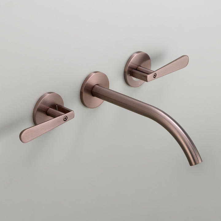 Lutezia Taps For Washbasin / Bidet - Wall-Mounted Dual Handle Taps LTZ02 Bathroom CEA   