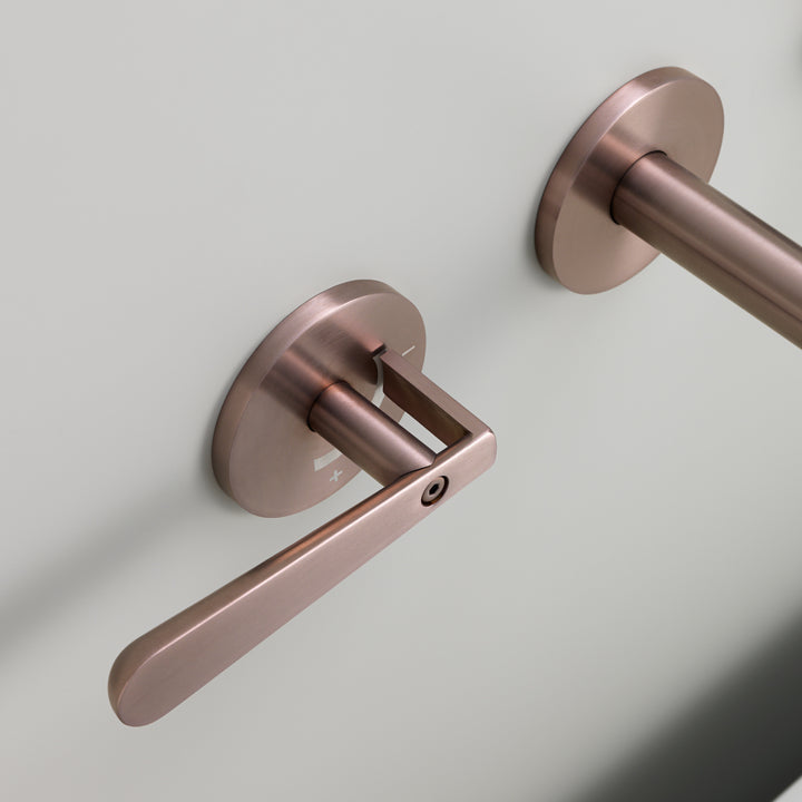 Lutezia Taps For Washbasin / Bidet - Wall-Mounted Dual Handle Taps LTZ02 Bathroom CEA   