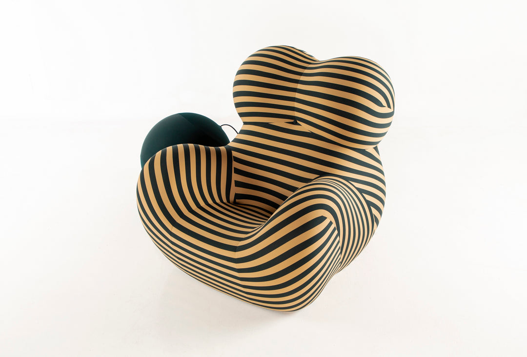 La Mamma UP 50 Armchair Soara 140 Petroleum Green Arm Chairs, Recliners & Sleeper Chairs B&B Italia   