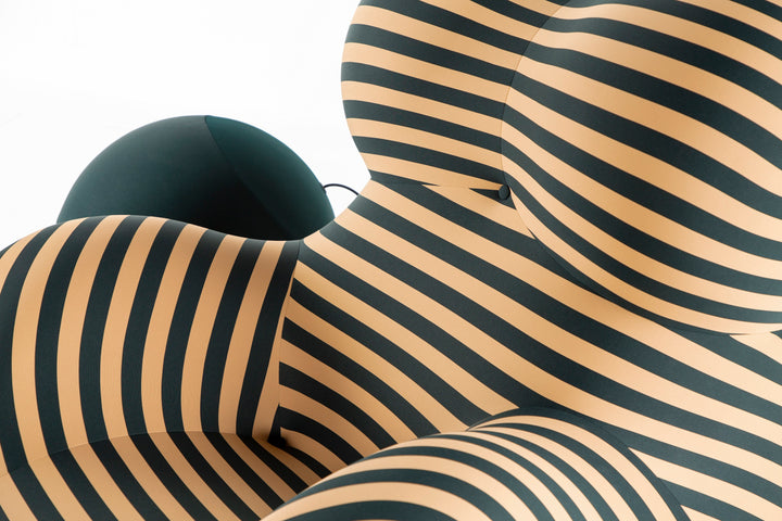 La Mamma UP 50 Armchair Soara 140 Petroleum Green Arm Chairs, Recliners & Sleeper Chairs B&B Italia   