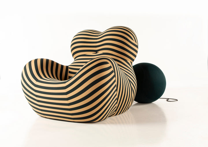 La Mamma UP 50 Armchair Soara 140 Petroleum Green Arm Chairs, Recliners & Sleeper Chairs B&B Italia   