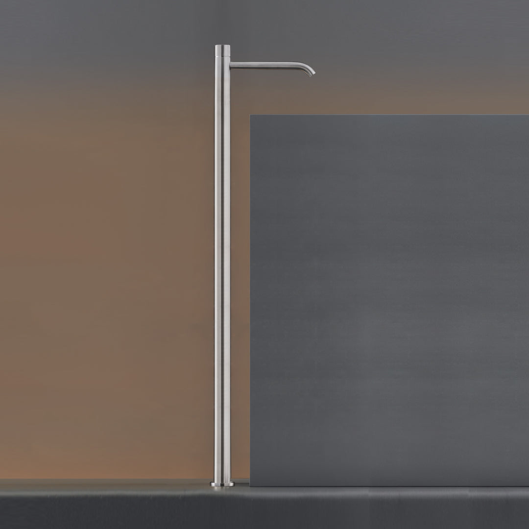 Taps and Washbasin - Deck-Mounted Taps with Infrared Sensor - MIL020 Bathroom CEA   