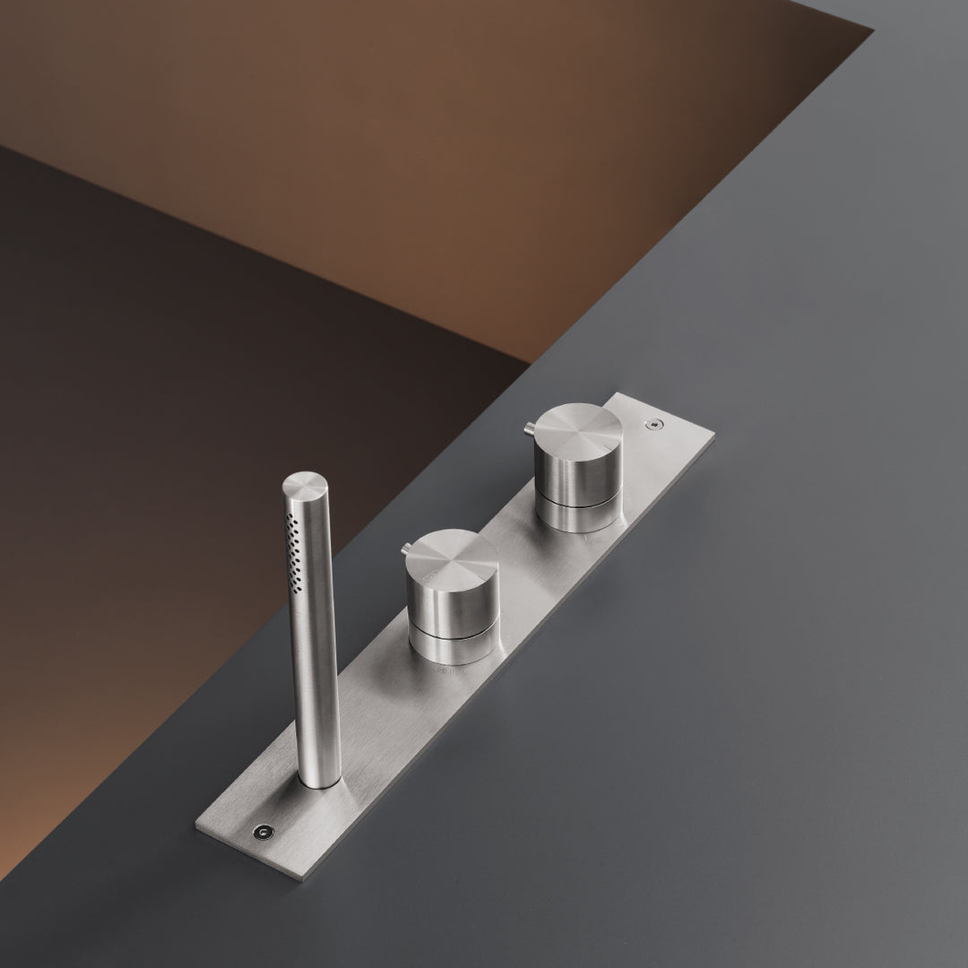 Milo360 Rim Mounted Bathtub Taps - Thermostatic Sets With Diverter MIL27 Taps CEA   