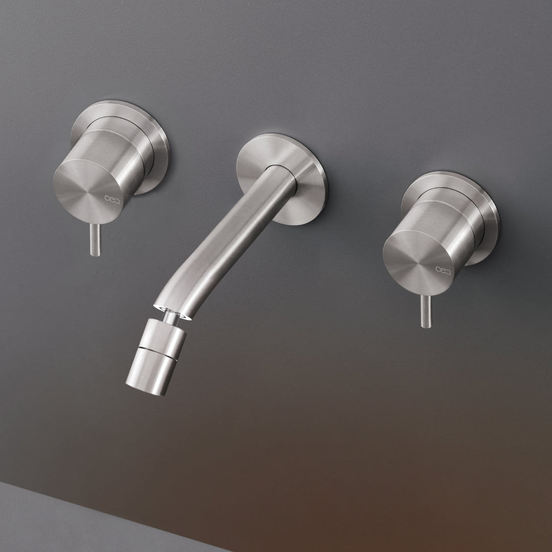Milo360 Taps For Washbasin / Bidet - Wall-mounted Dual Handle Taps MIL39 Taps CEA   