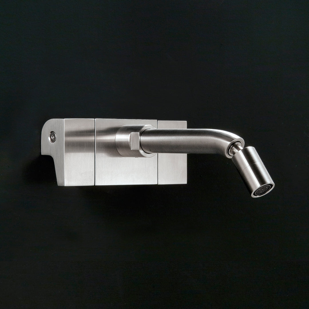Neutra Taps For Washbasin / Bidet - Wall-mounted Dual Handle Taps NEU02 Bathroom CEA   