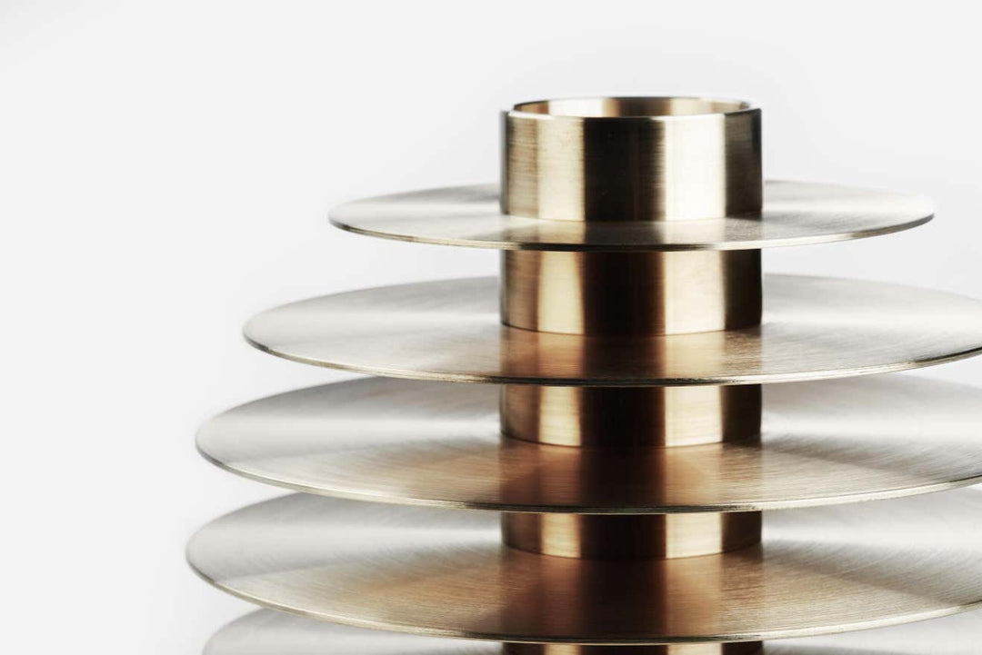 ORB Brass Candleholders Set CS1 Tabletop Noom   