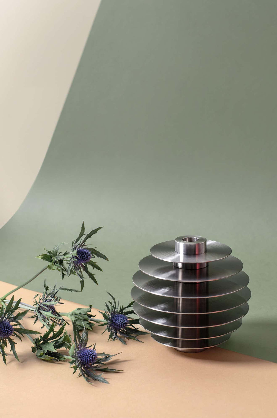 ORB Stainless Steel Candleholders Set CS2 Tabletop Noom   