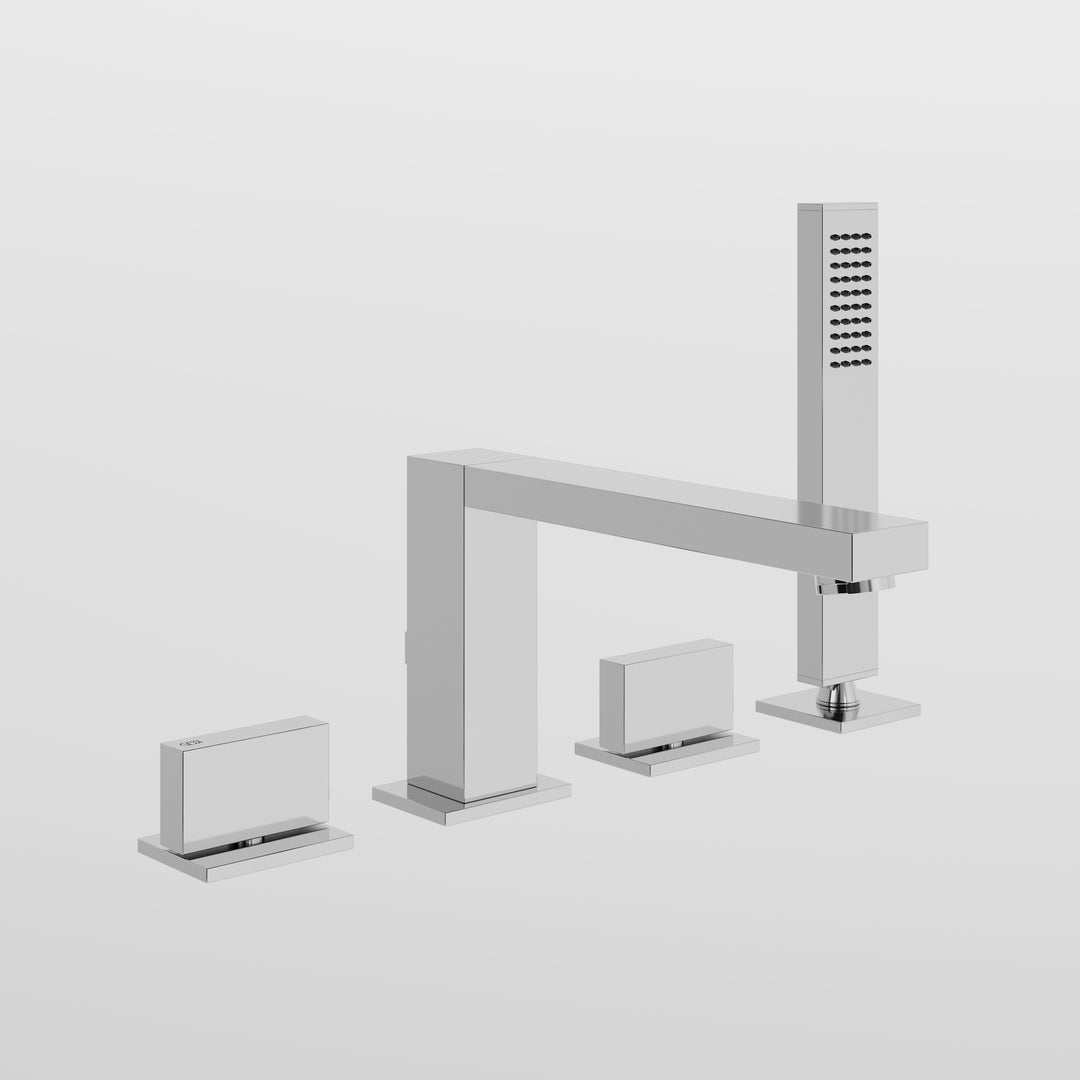 Rettangolo Four Holes Bath Mixer - 20337 Bathroom Accessories GESSI Cromo  
