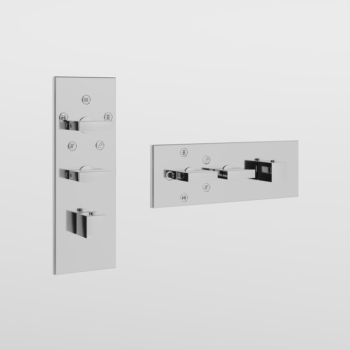 Rettangolo Wellness Thermostatic Shower Mixer Showers GESSI