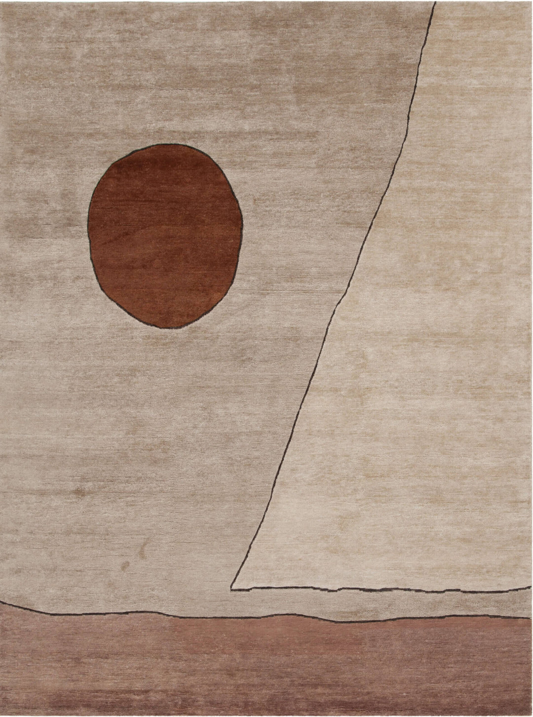 Ritagli Rug Rugs Amini Red-Brick Rose 350x250cm 