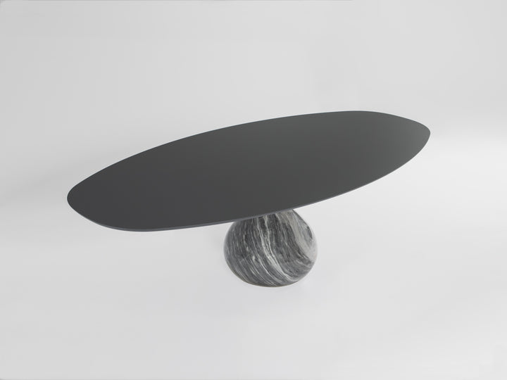 Aqua Oval Dining Table Bardiglio Glossy Table Roche Bobois   