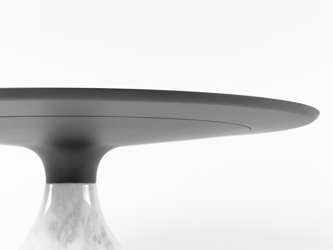 Aqua Round Dining Table Carrare Glossy Table Roche Bobois   