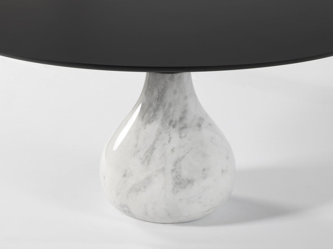 Aqua Round Dining Table Carrare Glossy Table Roche Bobois   