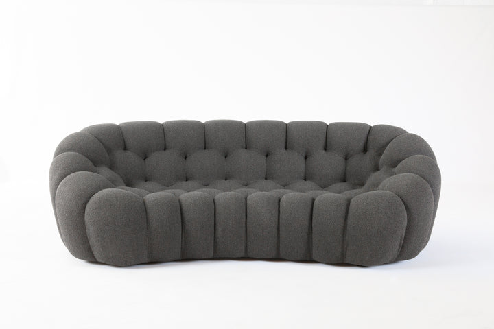 Bubble 2 Curved 3-4 Seat Sofa Orsetto Anthracite Sofas Roche Bobois   
