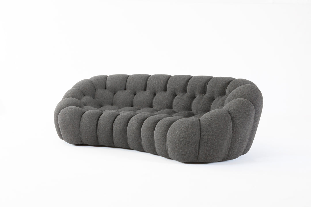 Bubble 2 Curved 3-4 Seat Sofa Orsetto Anthracite Sofas Roche Bobois   