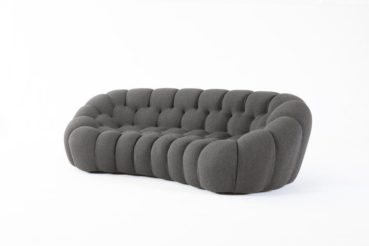 Bubble 2 Curved 3-4 Seat Sofa Orsetto Anthracite Sofas Roche Bobois   