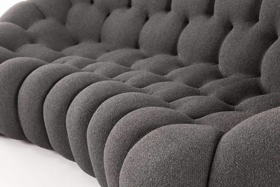 Bubble 2 Curved 5 Seat Sofa Anthracite Sofas Roche Bobois   