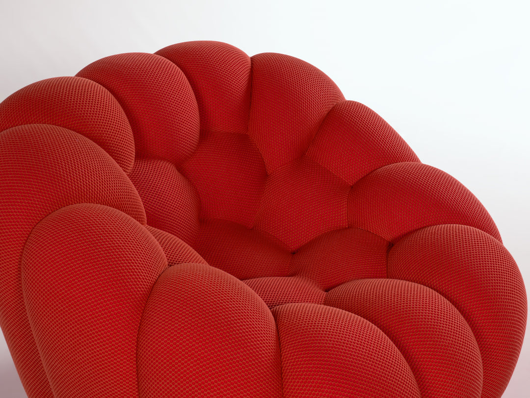 Bubble Armchair Rubis Red 2D Arm Chairs, Recliners & Sleeper Chairs Roche Bobois   