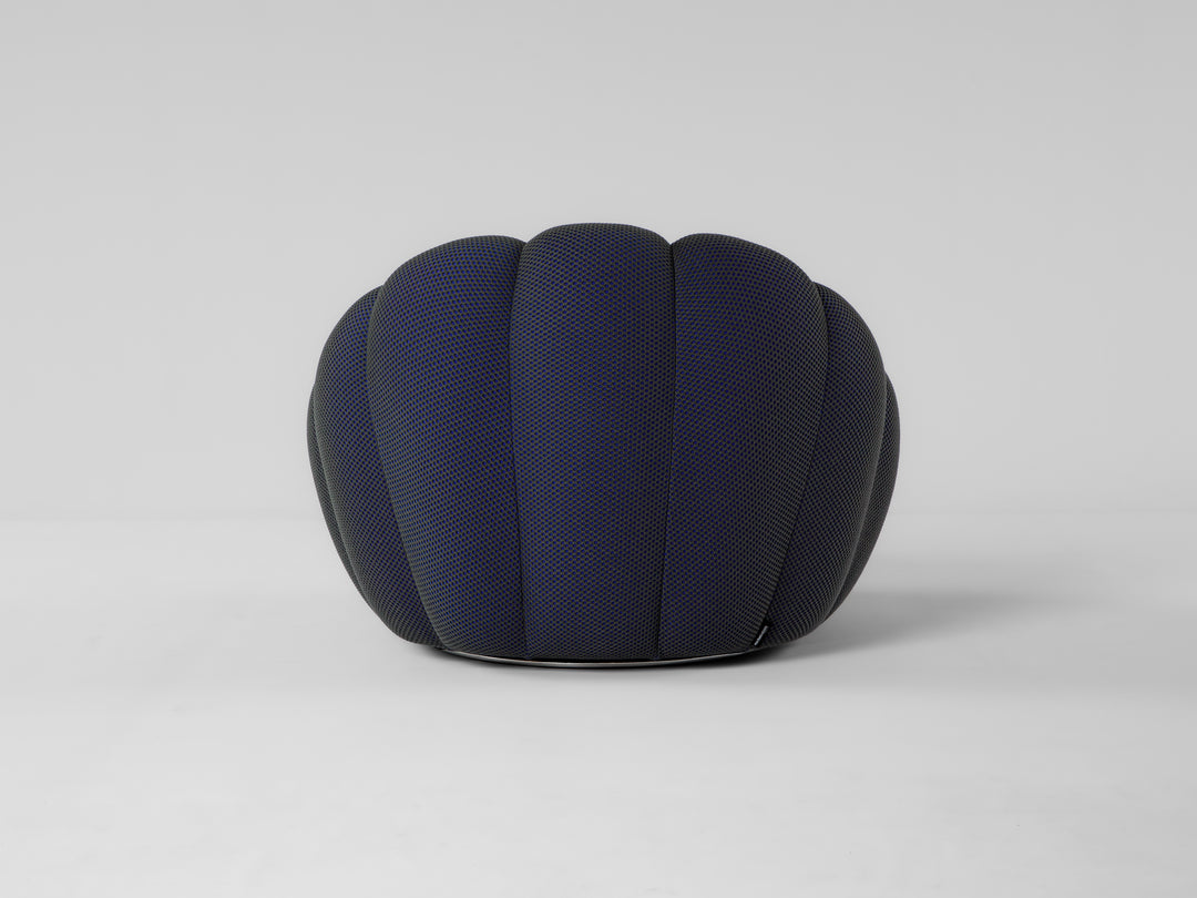 Bubble Pivoting Armchair Basalto Blue 4D Arm Chairs, Recliners & Sleeper Chairs Roche Bobois   