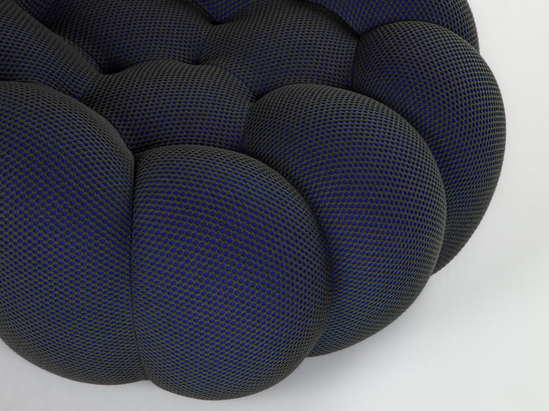 Bubble Pivoting Armchair Basalto Blue 4D Arm Chairs, Recliners & Sleeper Chairs Roche Bobois   