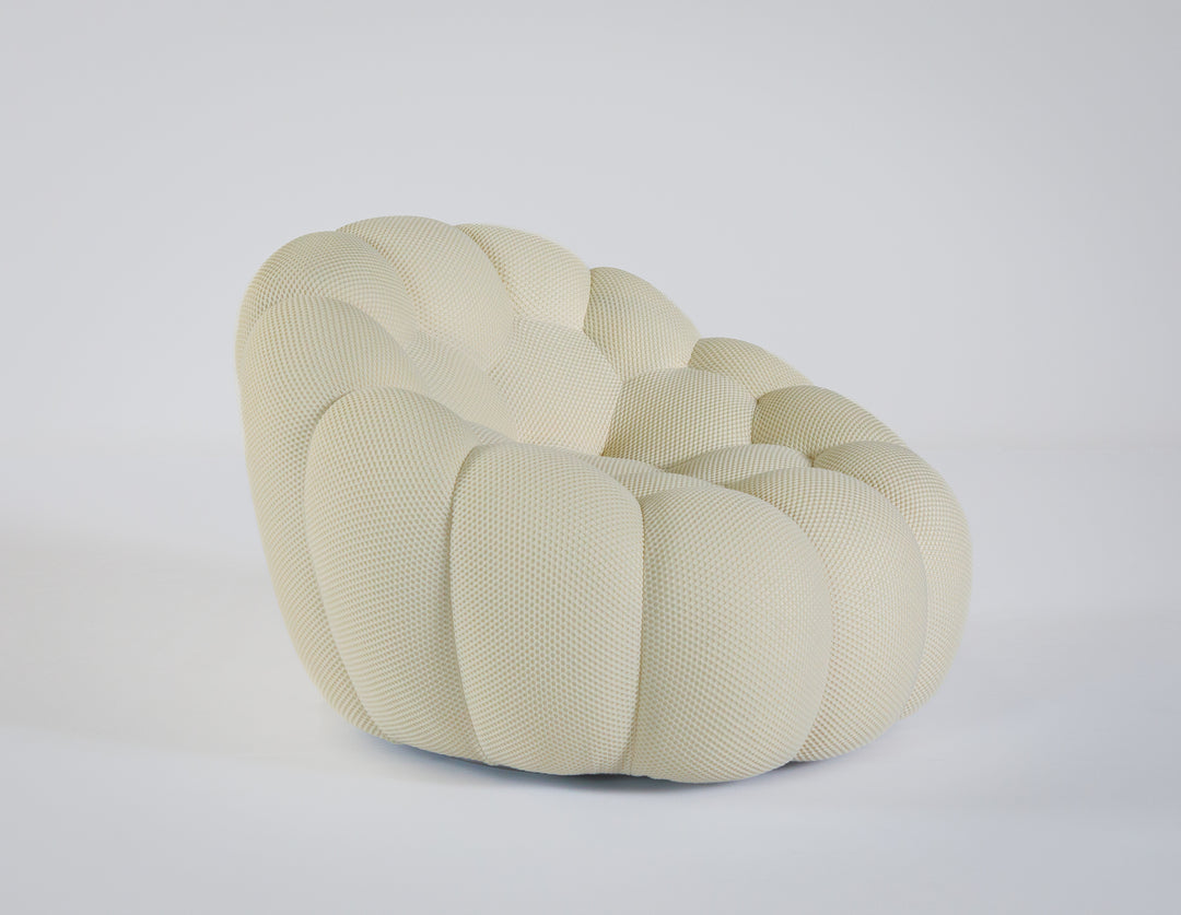 Bubble Pivoting Armchair Neve White 2D Arm Chairs, Recliners & Sleeper Chairs Roche Bobois   