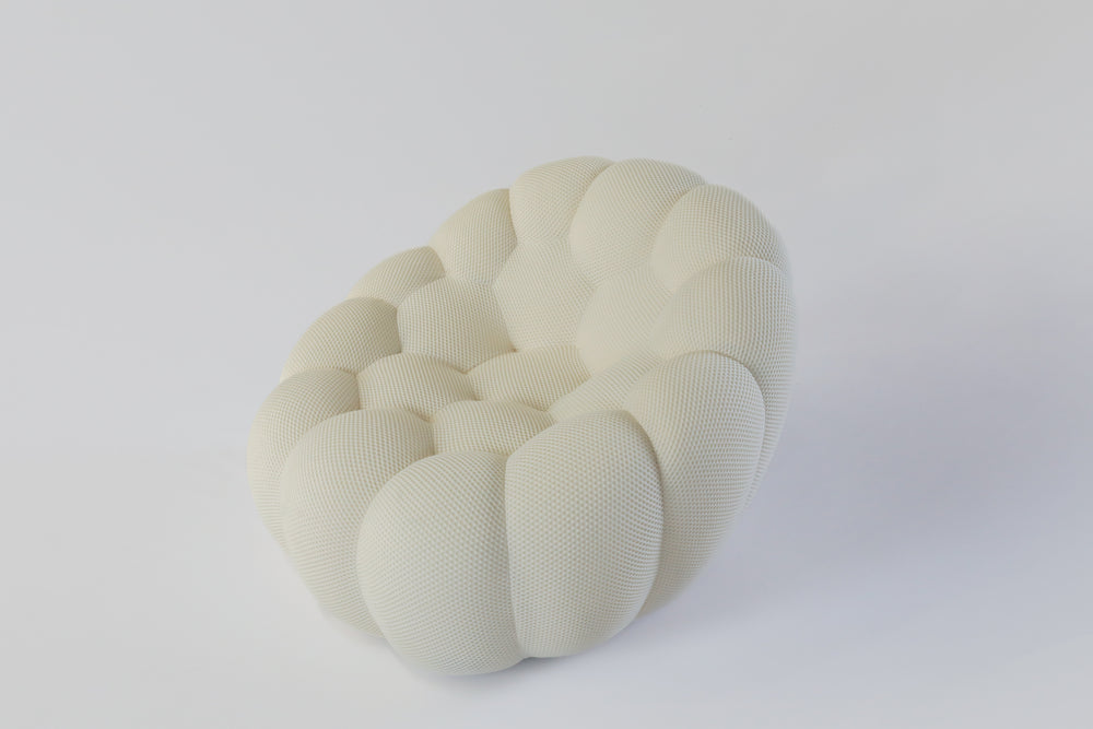 Bubble Pivoting Armchair Neve White 2D Arm Chairs, Recliners & Sleeper Chairs Roche Bobois   