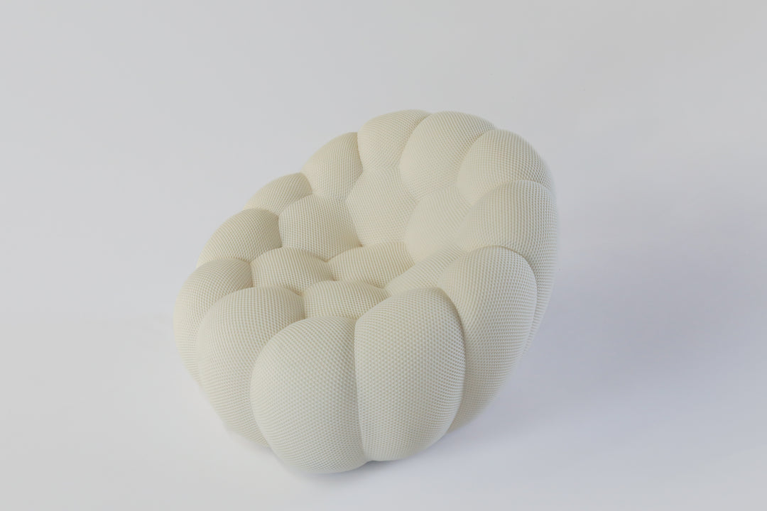 Bubble Pivoting Armchair Neve White 2D Arm Chairs, Recliners & Sleeper Chairs Roche Bobois   