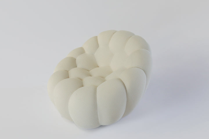 Bubble Pivoting Armchair Neve White 2D Arm Chairs, Recliners & Sleeper Chairs Roche Bobois   