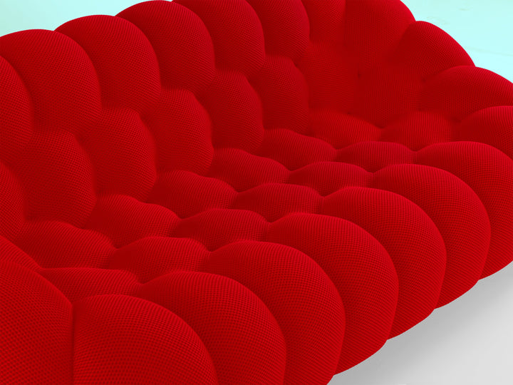 Bubble Large 3 Seat Sofa Rubis Red 2D Sofas Roche Bobois   