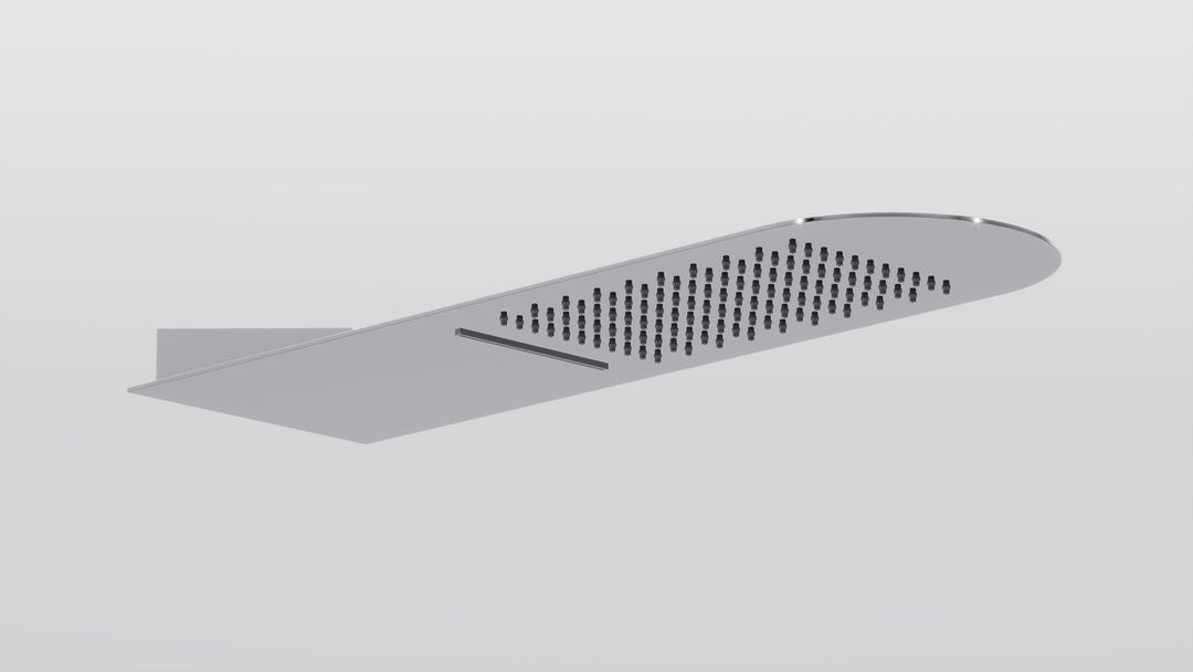 Trimillimetri Wall Mounted Multifunction Showerhead - 33053 Showers GESSI Mirror Steel  