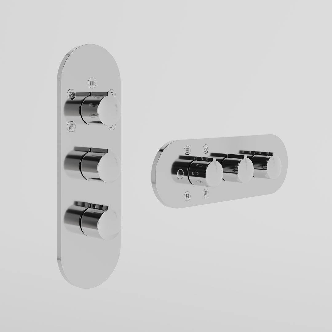 Tondo Wellness Thermostatic Shower Mixer Showers GESSI Cromo  