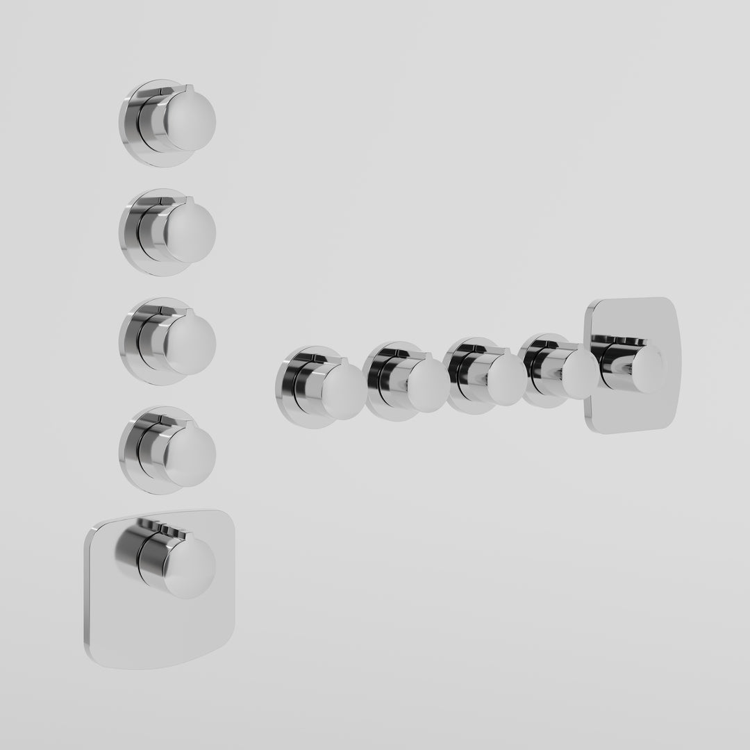 Tondo Wellness Thermostatic Shower Mixer Showers GESSI Cromo  