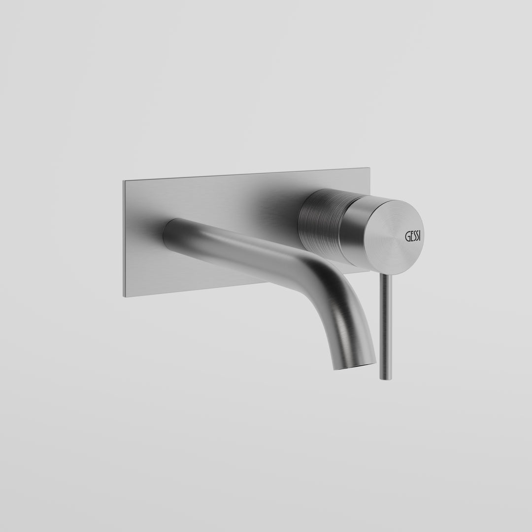 Trame Basin Mixer - 54390 Bathroom Accessories GESSI Steel Brushed  