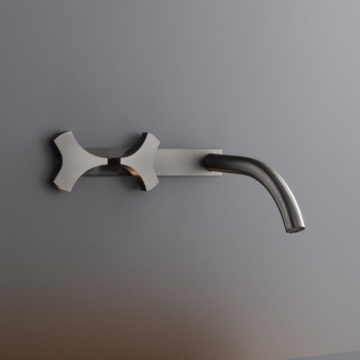 Ziqq Taps For Washbasin / Bidet - Wall-mounted Dual Handle Taps ZIQ02 Bathroom CEA   