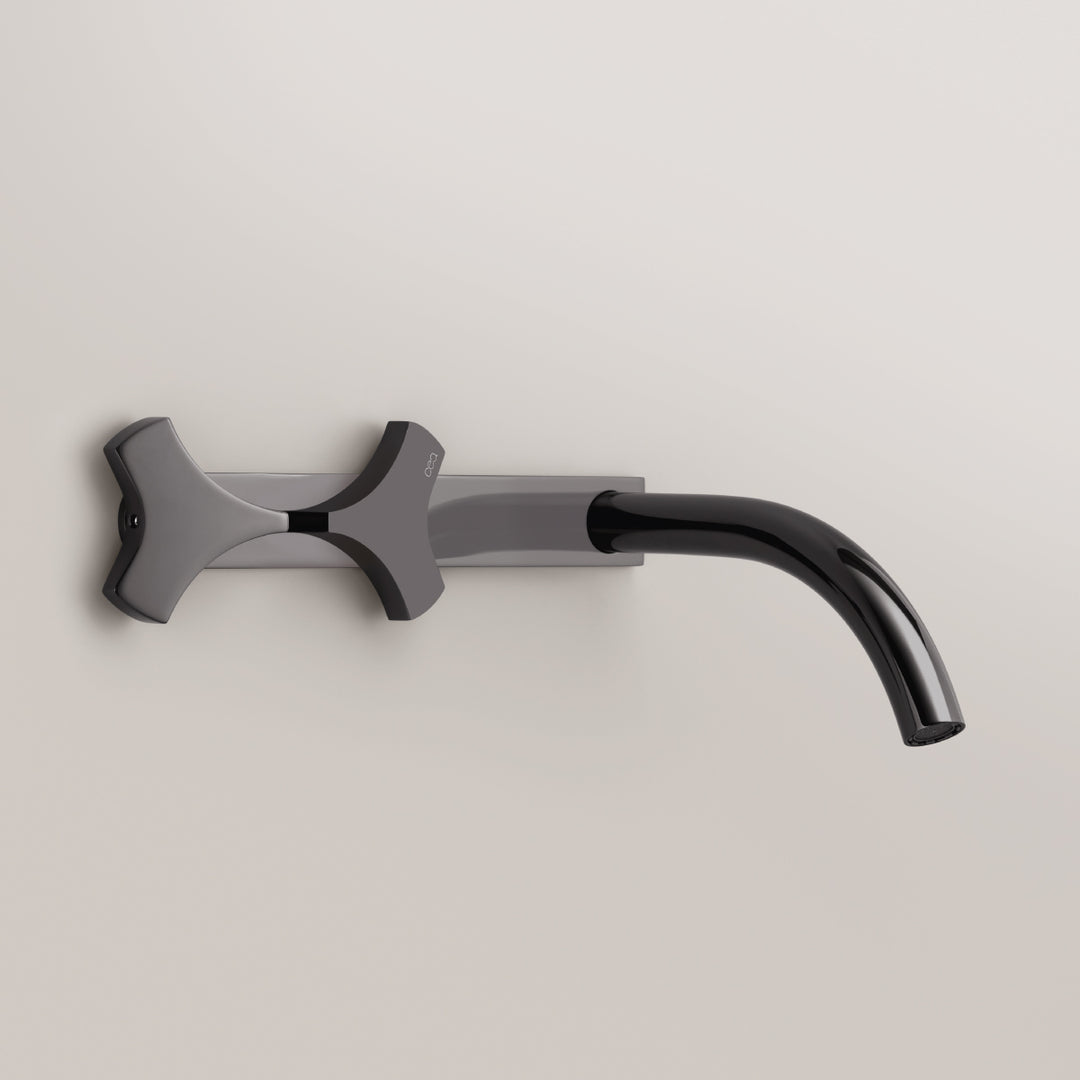 Ziqq Taps For Washbasin / Bidet - Wall-mounted Dual Handle Taps ZIQ02 Bathroom CEA   