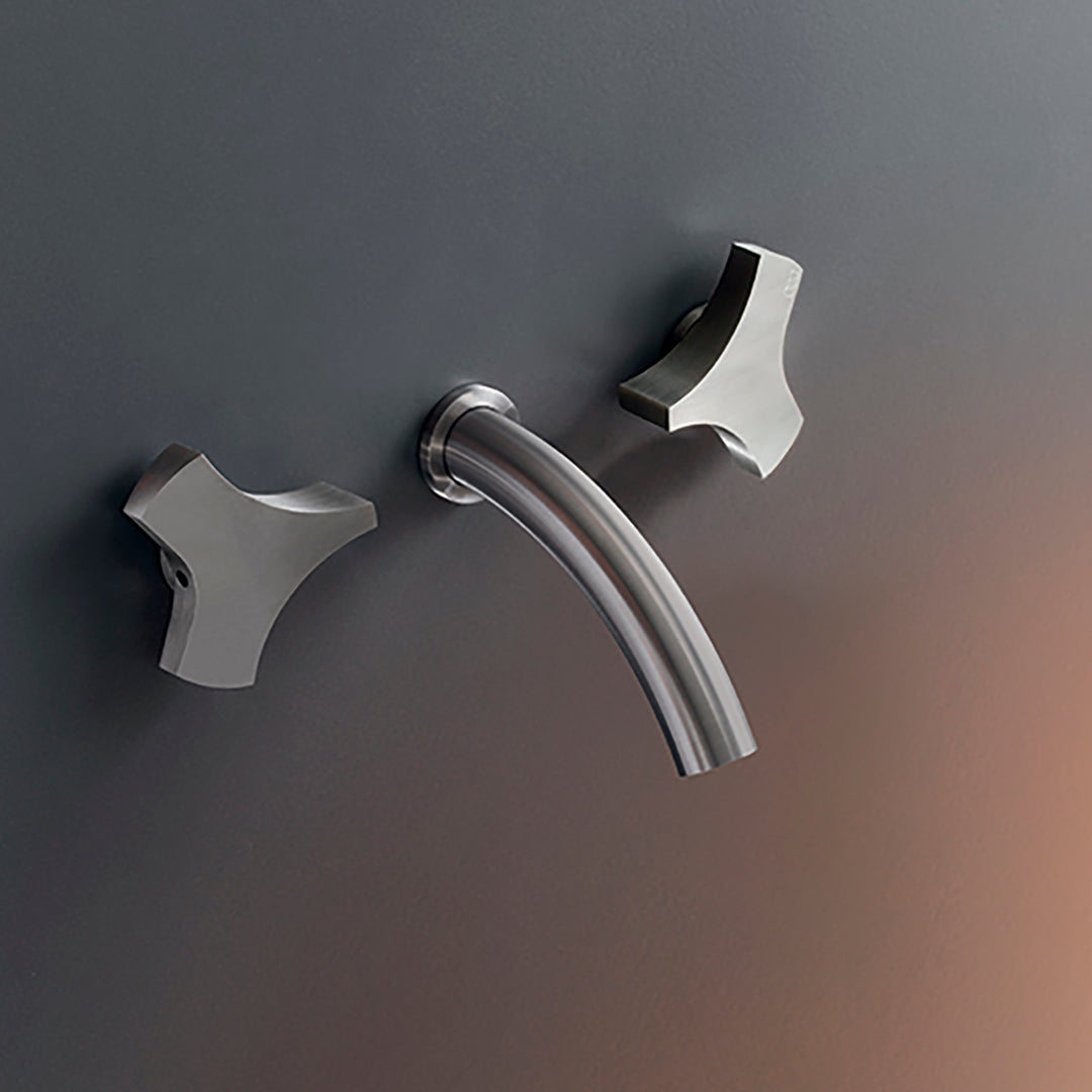 Ziqq Taps For Washbasin / Bidet - Wall-mounted Dual Handle Taps ZIQ07 Bathroom CEA   