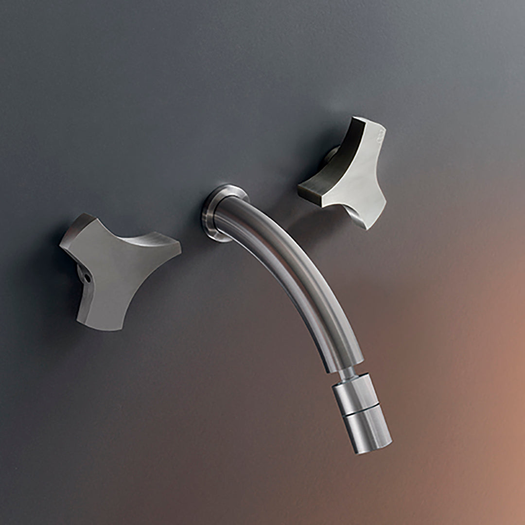 Ziqq Taps For Washbasin / Bidet - Wall-mounted Dual Handle Taps ZIQ09 Bathroom CEA   