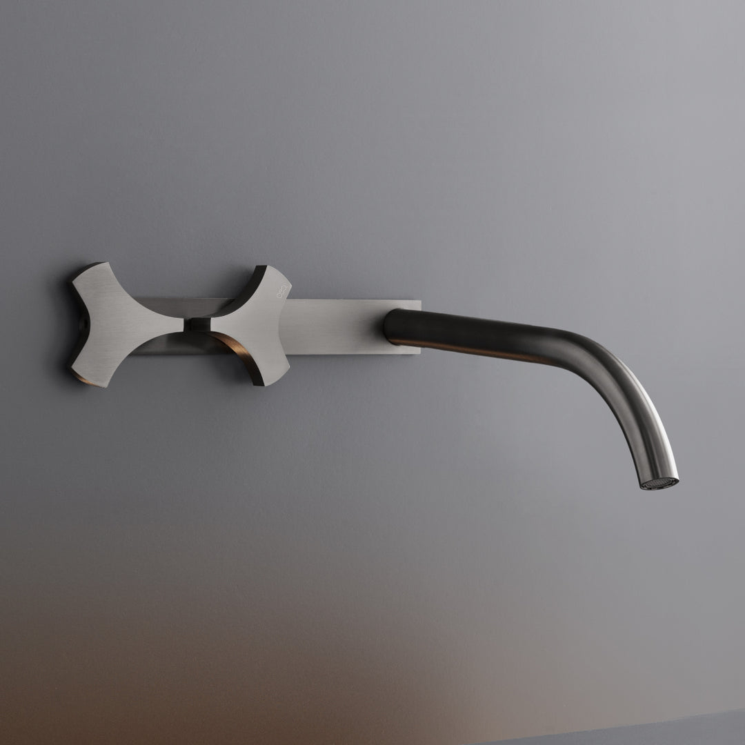 Ziqq Taps For Washbasin / Bidet - Wall-mounted Dual Handle Taps ZIQ55 Bathroom CEA   