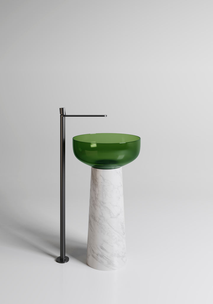 Albume Marble Pedestal Sink White Marble Sinks Antonio Lupi Bottiglia  
