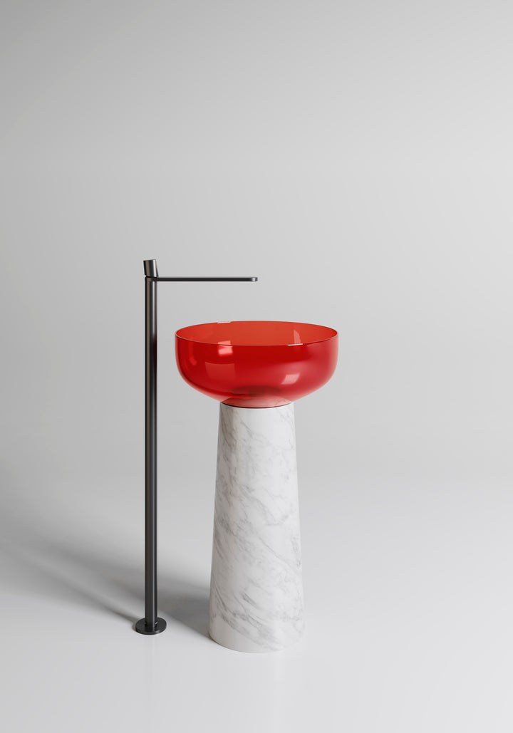 Albume Marble Pedestal Sink White Marble Sinks Antonio Lupi Sangria  
