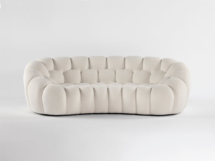 Bubble 2 Curved 3-4 Seat Sofa Orsetto Ivory Sofas Roche Bobois   