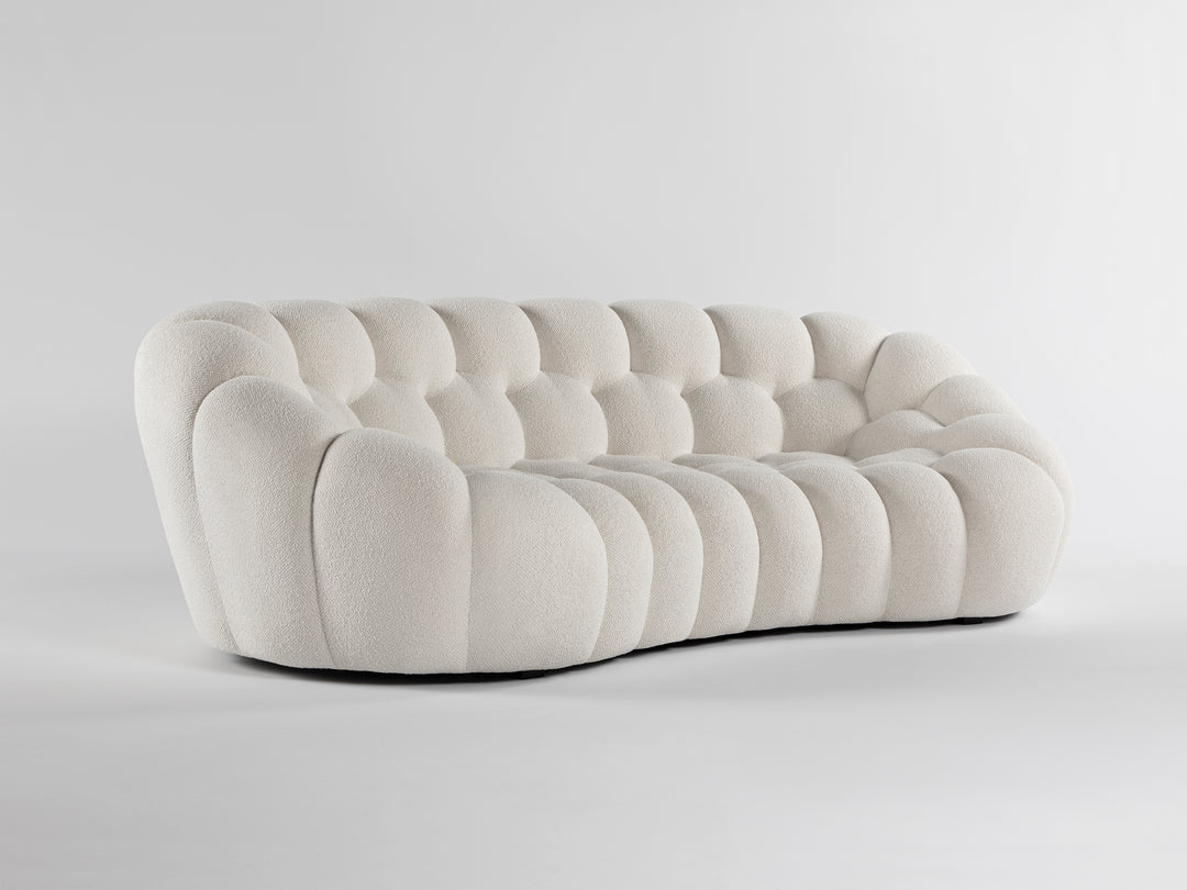 Bubble 2 Curved 3-4 Seat Sofa Orsetto Ivory Sofas Roche Bobois   