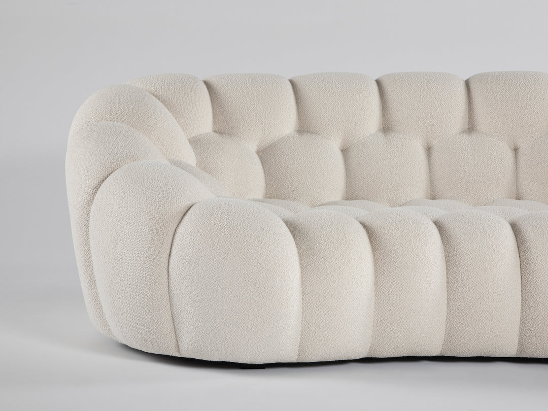 Bubble 2 Curved 3-4 Seat Sofa Orsetto Ivory Sofas Roche Bobois   