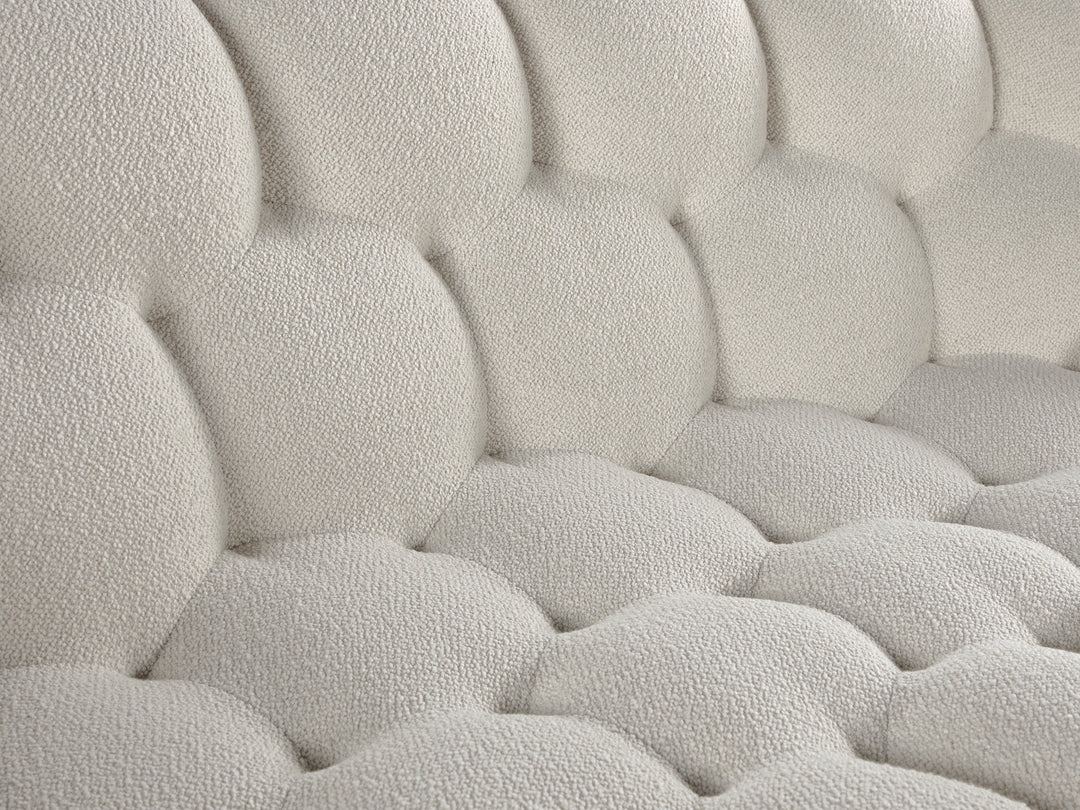 Bubble 2 Curved 3-4 Seat Sofa Orsetto Ivory Sofas Roche Bobois   