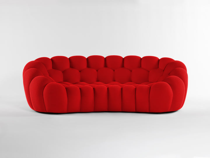 Bubble 2 Curved 3-4 Seat Sofa Rubis Red 2D Sofas Roche Bobois   