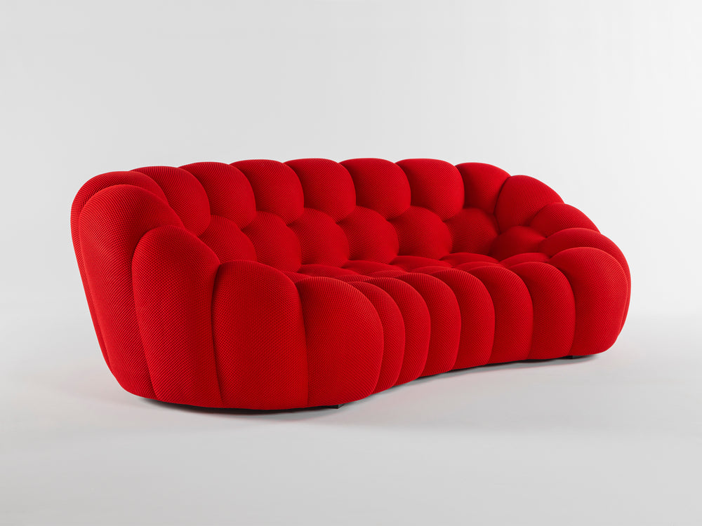 Bubble 2 Curved 3-4 Seat Sofa Rubis Red 2D Sofas Roche Bobois   