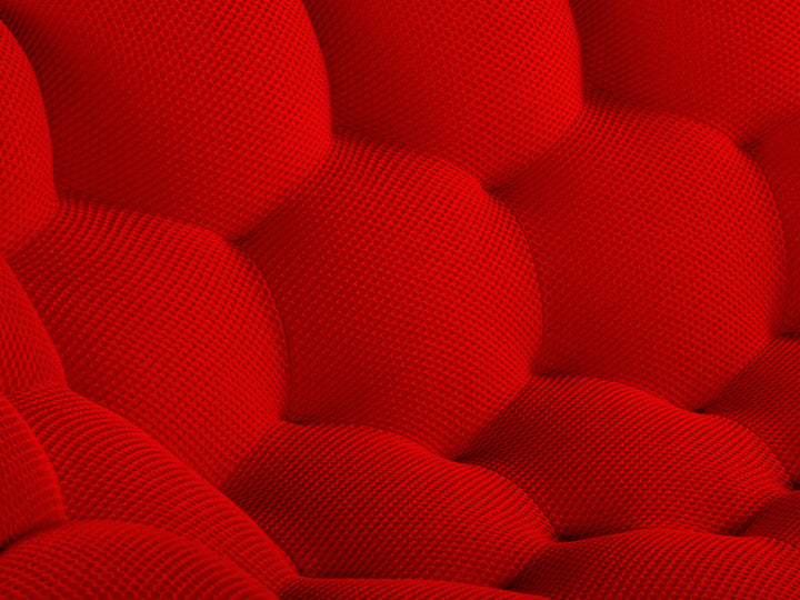 Bubble 2 Curved 3-4 Seat Sofa Rubis Red 2D Sofas Roche Bobois   