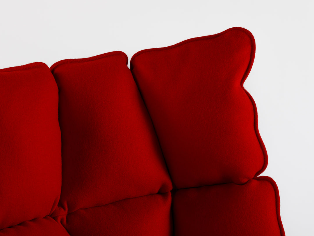 Husk Swivel Armchair and Pouf Red Arm Chairs, Recliners & Sleeper Chairs B&B Italia   