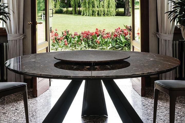 Lazy Susan by Cattelan Italia Coffee Table Cattelan Italia Ø30¾" Round Glossy Makalu Ceramic